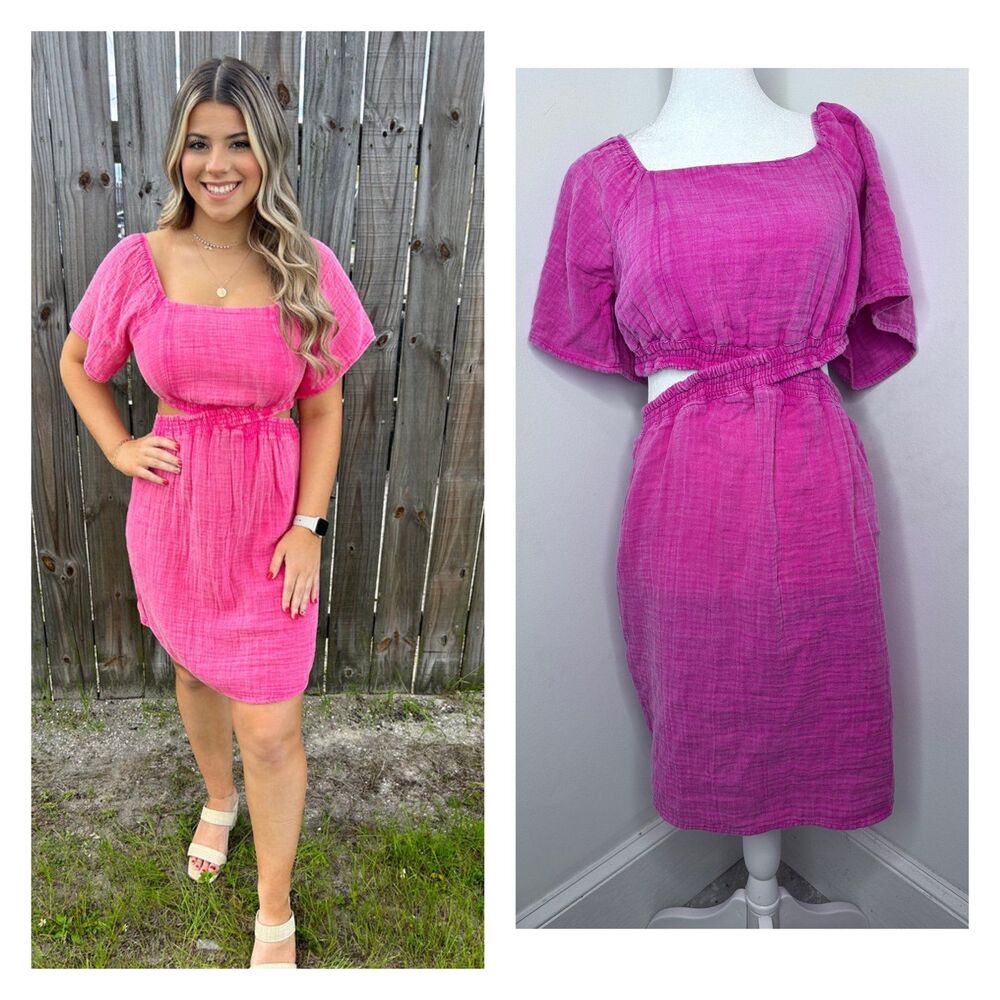Simply Southern Fuchsia Mini Dress
